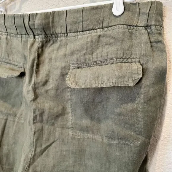 Nordstrom Caslon 100% Linen Jogger Pants Size 16W - Picture 6 of 7